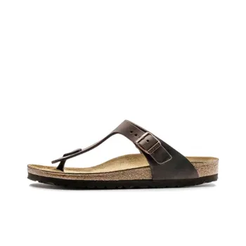 Birkenstock Gizeh Flip Flops Unisex Brown Narrow Fit