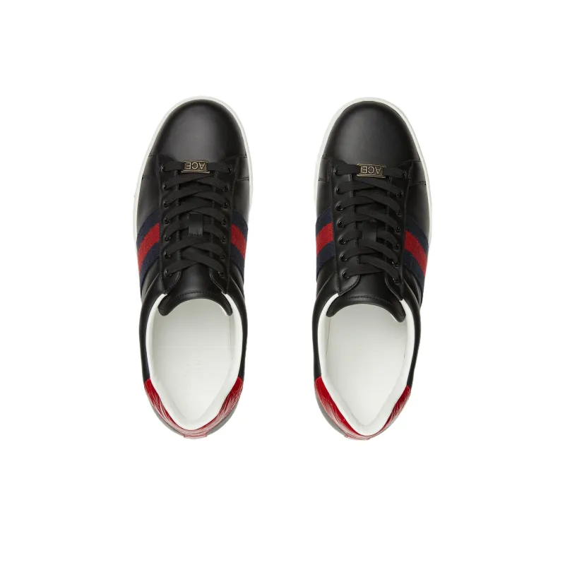 GUCCI Ace Web Black Navy Red-2