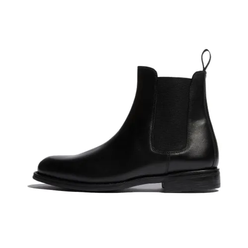 SCAROSSO Claudia Leather Ankle Boots