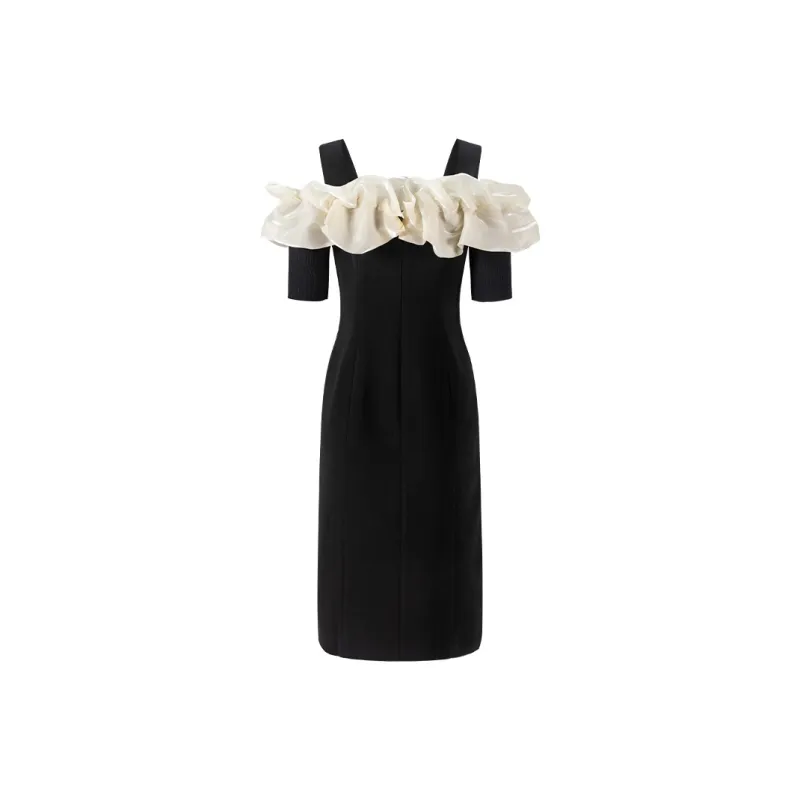 CHICHY CHICHY Short Sleeved Dresses Women's Black-1