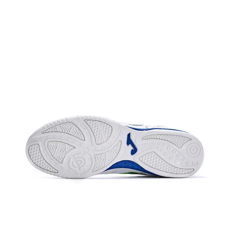 Joma IC/IN Anti Slip Wear Resistant Soccer Shoes Men's White-4