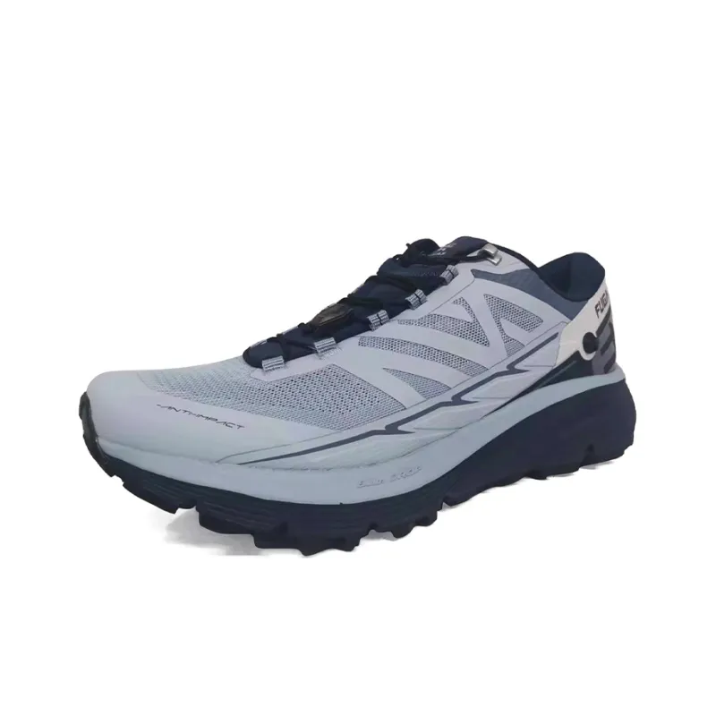 KAILAS FUGA Cushioned Slip Resistant Breathable Support Low Top Trail Running Running Shoes Men's Blue Mist Gray-1