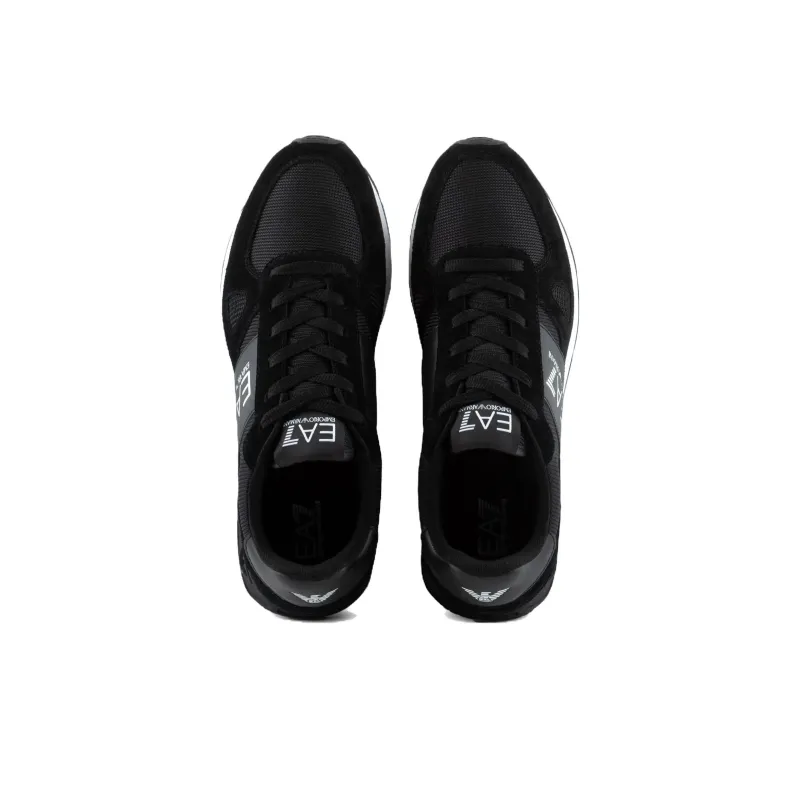 EMPORIO ARMANI Logo Printed Panelled Lace Up Sneakers-4