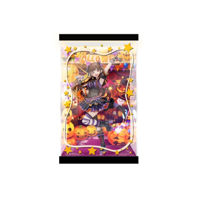 AOWOBOX Compatibility With Licorne The Idolmaster Shiny Colors Yuzuki Chihaya Figure Display Case Model Accessories-8