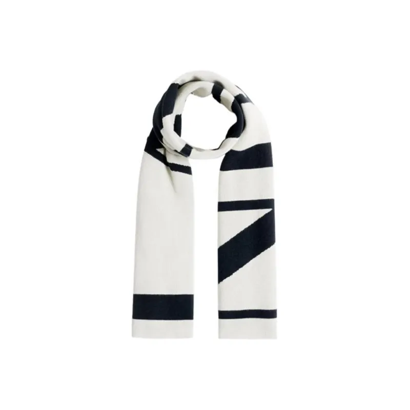 Lanvin Knit Scarves Unisex Black White Green-3