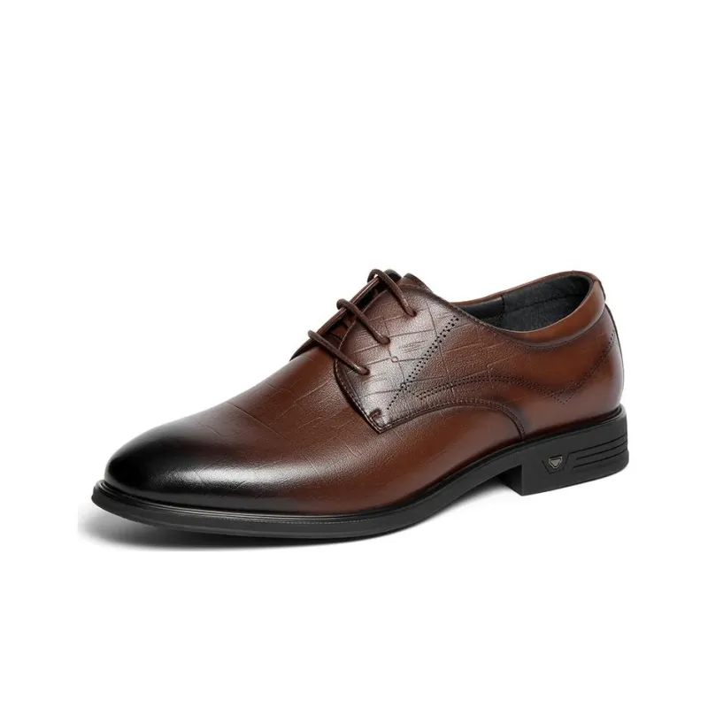 BASTO Dress Shoes Men Low Top Black/Brown-1
