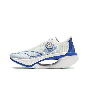LiNing Jueying 2 Cushioning Anti Slip And Wear Resistant Lightweight Rebound Low Top Running Shoes Unisex White Blue