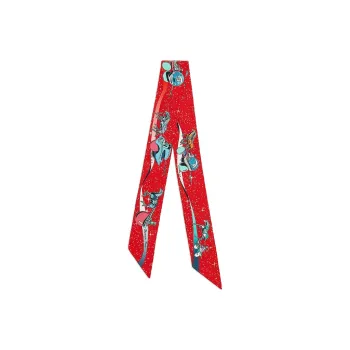 HERMES Silk Scarves Women's Red