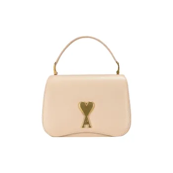AMIPARIS Cow Leather Portable Crossbody Bag, Shoulder Bag Mini Women's Beige