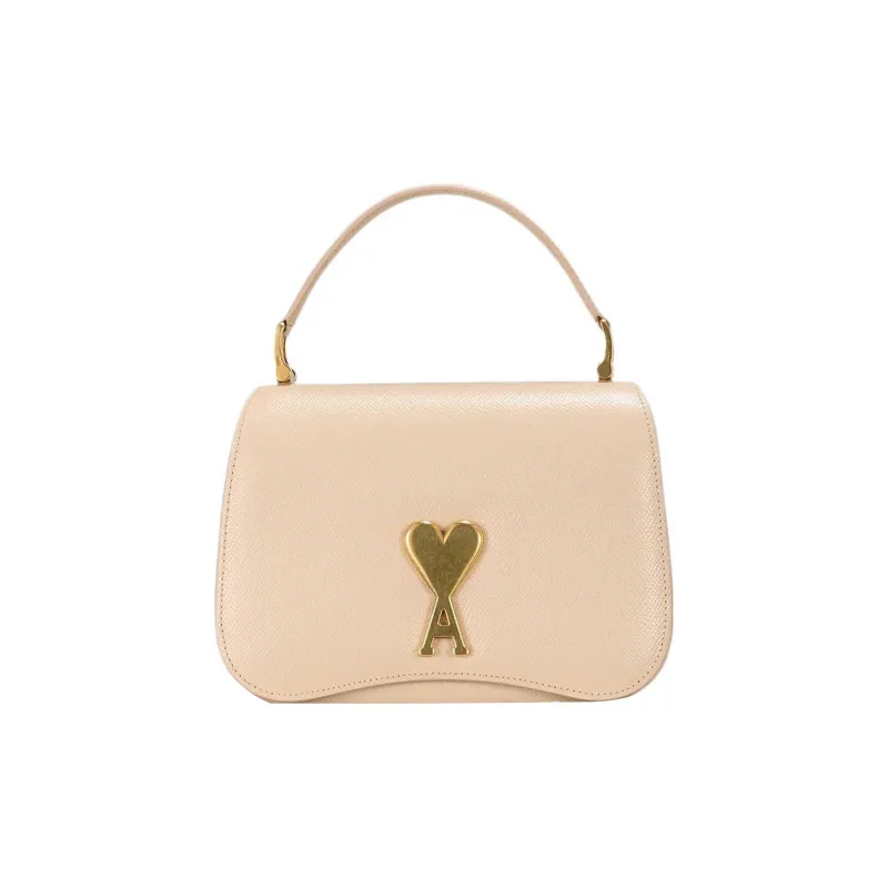 AMIPARIS Cow Leather Portable Crossbody Bag, Shoulder Bag Mini Women's Beige-0