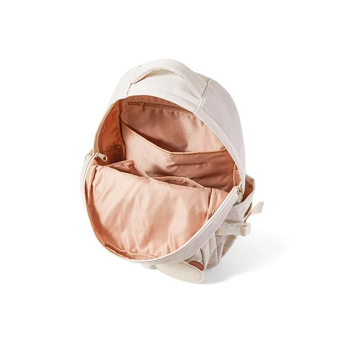 Sound For Life Polyester Backpack Large Size Women's Ecru-2