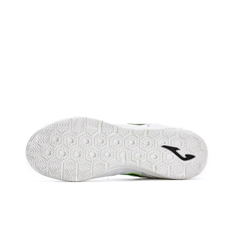 Joma IC/IN Cushioning Anti Slip And Wear Resistant Soccer Shoes Men's White-4