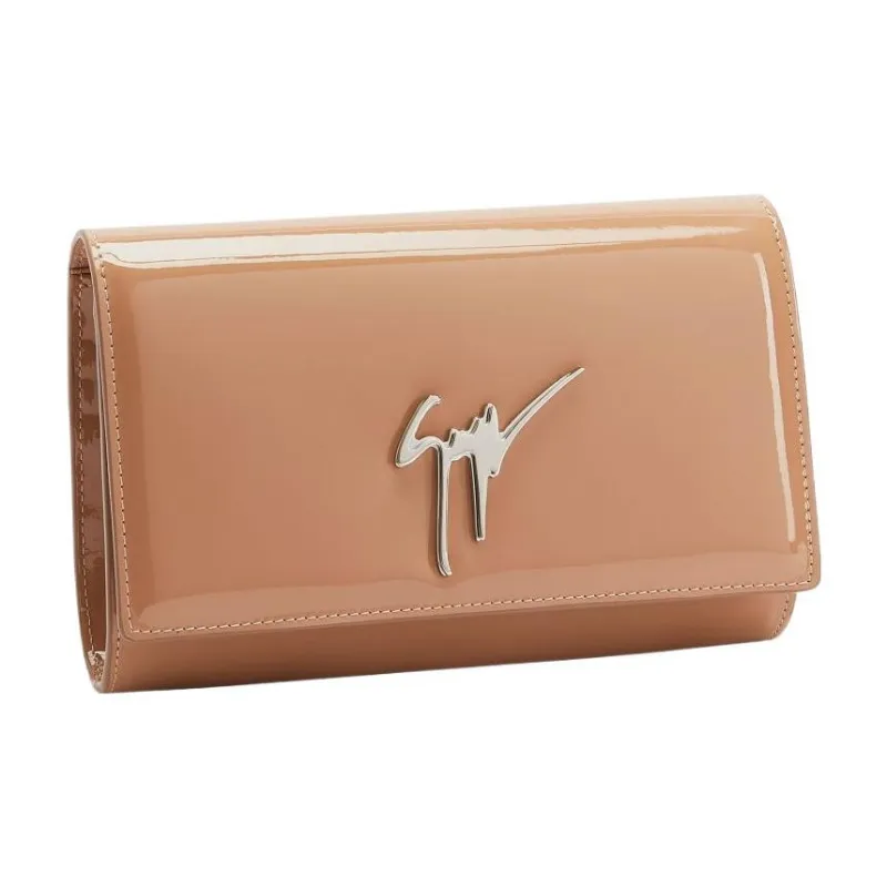 giuseppe zanotti Cleopatra Patent Leather Clutch Bag-1