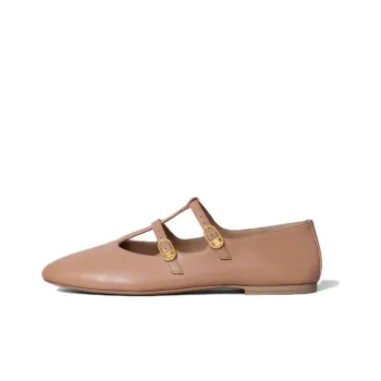 CELINE LES BALLERINES Women's Casual Shoes 0.5cm Women's Beige Pink