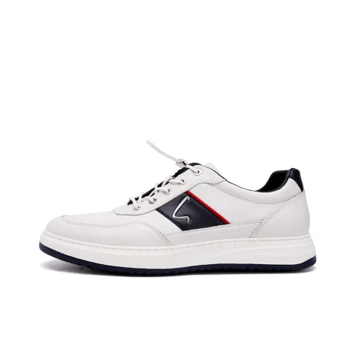 Satchi Coverage Slip Resistant And Abrasion Resistant Low Top Skateboard Shoes Men's White