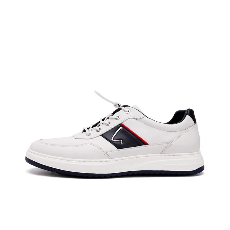 Satchi Coverage Slip Resistant And Abrasion Resistant Low Top Skateboard Shoes Men's White-0
