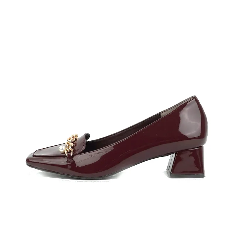 RANDA Cotton Casual Single Shoes 4cm Women's-3