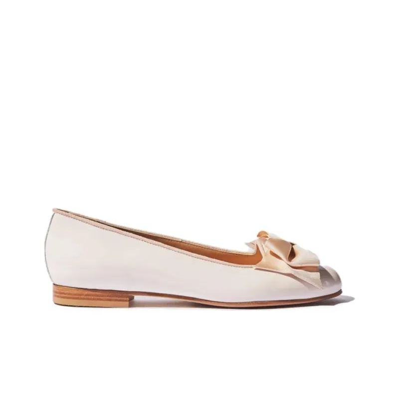 SCAROSSO Cloe Bow Detailed Ballerina Shoes Women's-1
