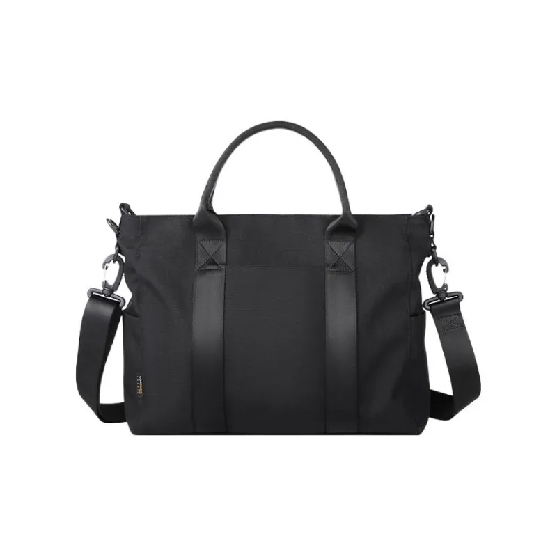 BJIAX Nylon Portable One Shoulder Crossbody Laptop Bags Briefcases Large Size Men's Black-2