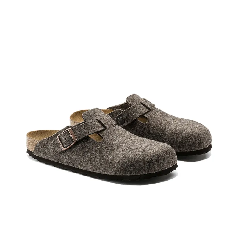 Birkenstock Boston Wool Felt 'Cacao'-3