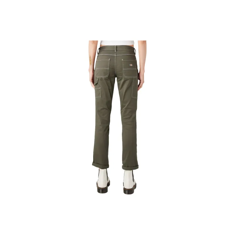 Dickies Cargo Pants Women's Olive Green-1
