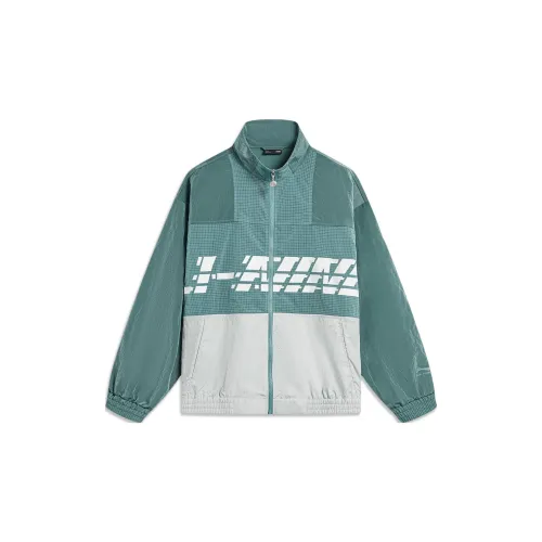 LINING Sports Life Collection Jackets Men Turquoise Green River Stone Gray