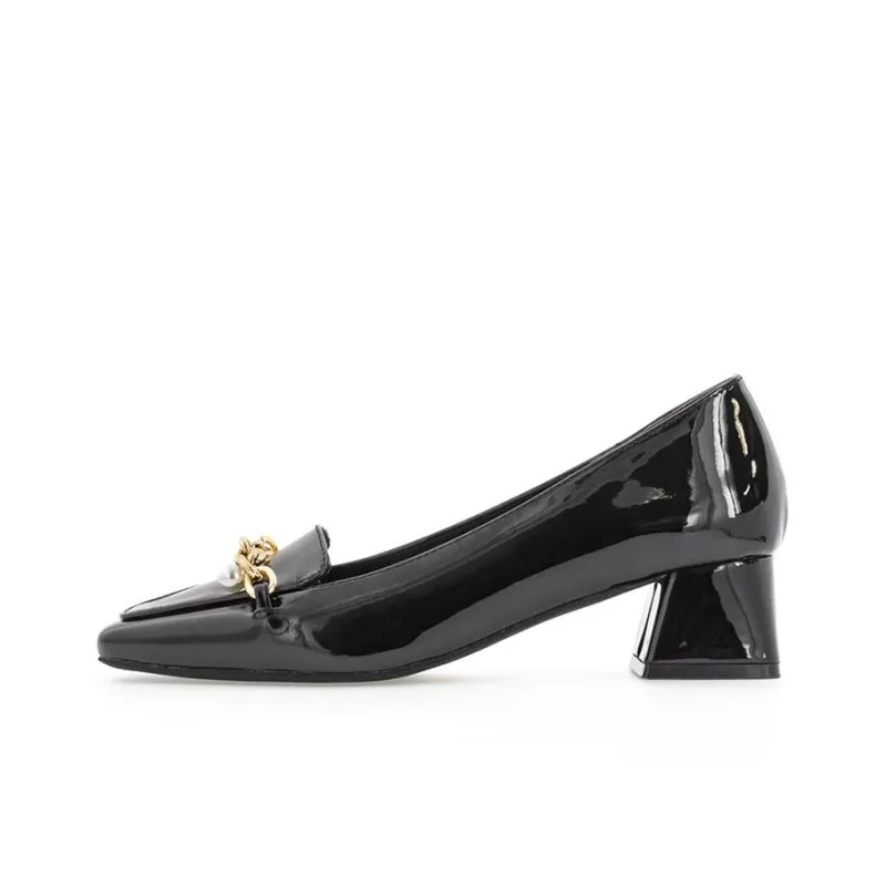 RANDA Cotton Casual Single Shoes 4cm Women's-10
