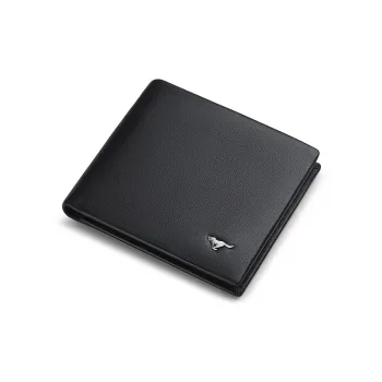 SEPTWOLVES Top Grain Cow Leather Wallet Men's Black/Light Brown/Dark Coffee