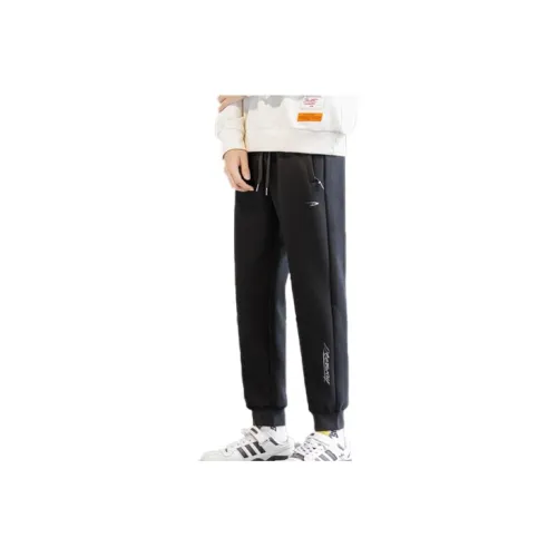 DEERWAY Knitted Sweatpants Men Black