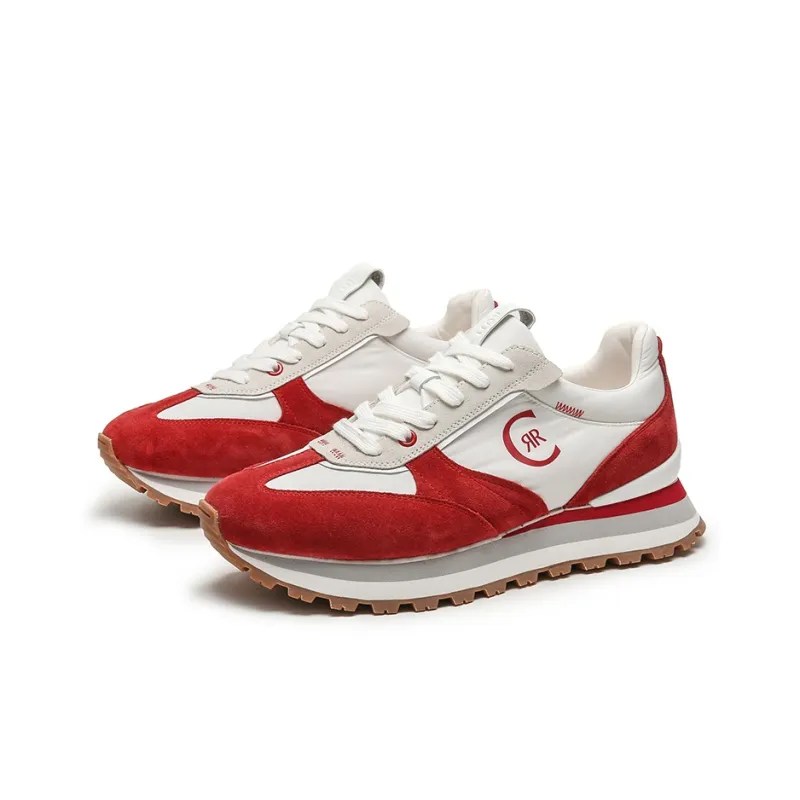CERRUTI 1881 Anti-Slip Wear-Resistant Low-Top Casual Shoes Men's Red-1