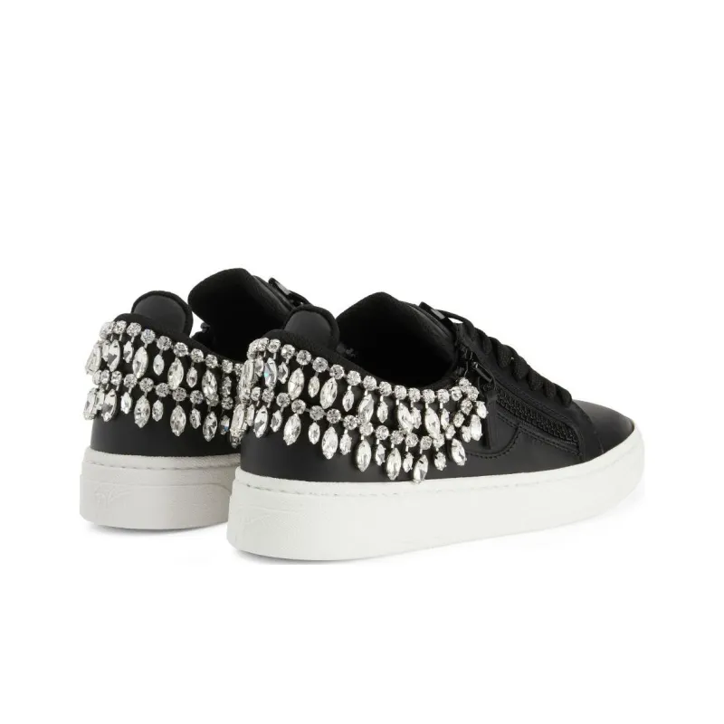 Giuseppe Zanotti/GZ Gz94 Low Top Skateboard Shoes Women's Black-3