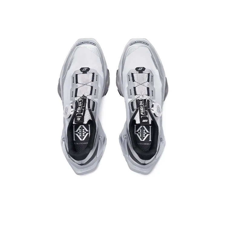 KAILAS FUGA DU BOA Anti Slip Wear Resistant Low Top Running Shoes Women's Silver White Box Limited Edition-4