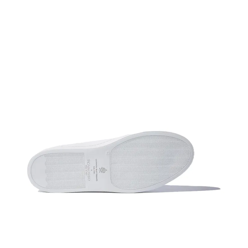 SCAROSSO Pinstripe Counter Lace Up Sneakers-4