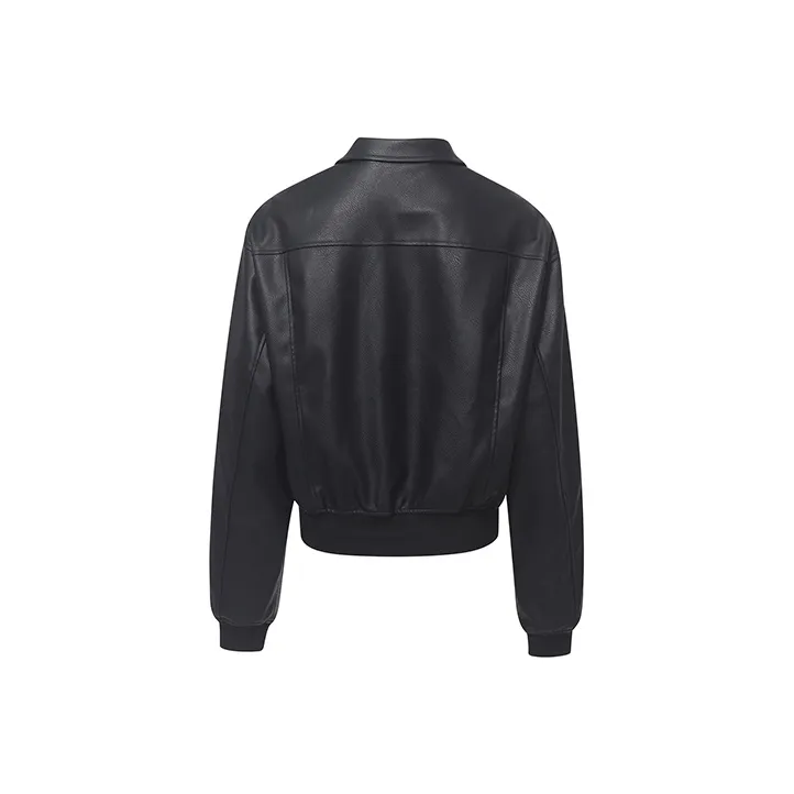 Ariseism Leather Jackets Women's Black-1