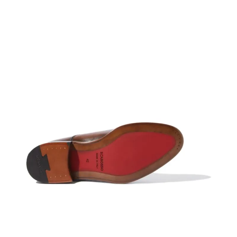 SCAROSSO Marco Almond Toe Oxford Shoes-3
