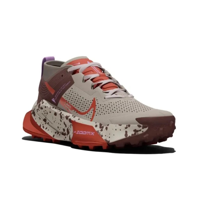 Nike ZoomX Zegama Diffused Taupe Dark Pony Sanddrift Picante Red Women's-2