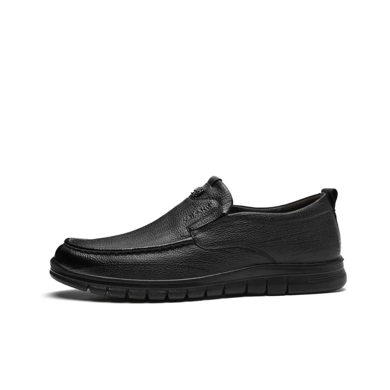 AOKANG Dress Shoes Men's Black Exclusive Box-0