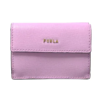 Furla Split Cow Leather, Cow Leather Wallet Small Size Women's Pink Purple