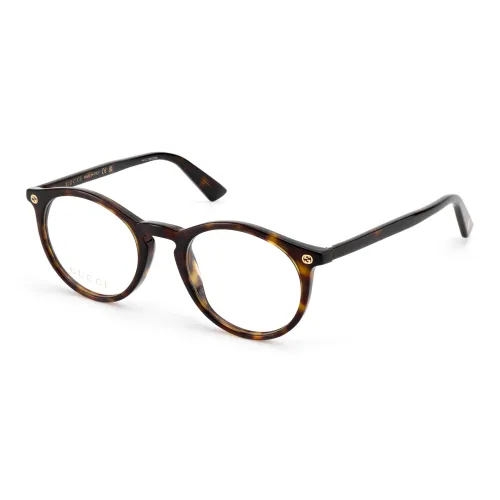 GUCCI Spectacles Frame Brown Unisex