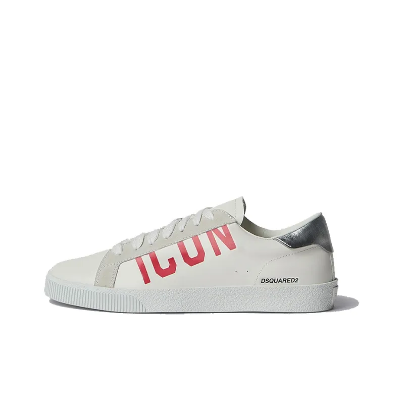 DSQUARED 2 Icon Cassetta Low Top Skateboard Shoes Women's White-0