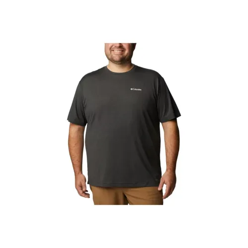 Columbia Tech Trail T-Shirts Men Dark Gray