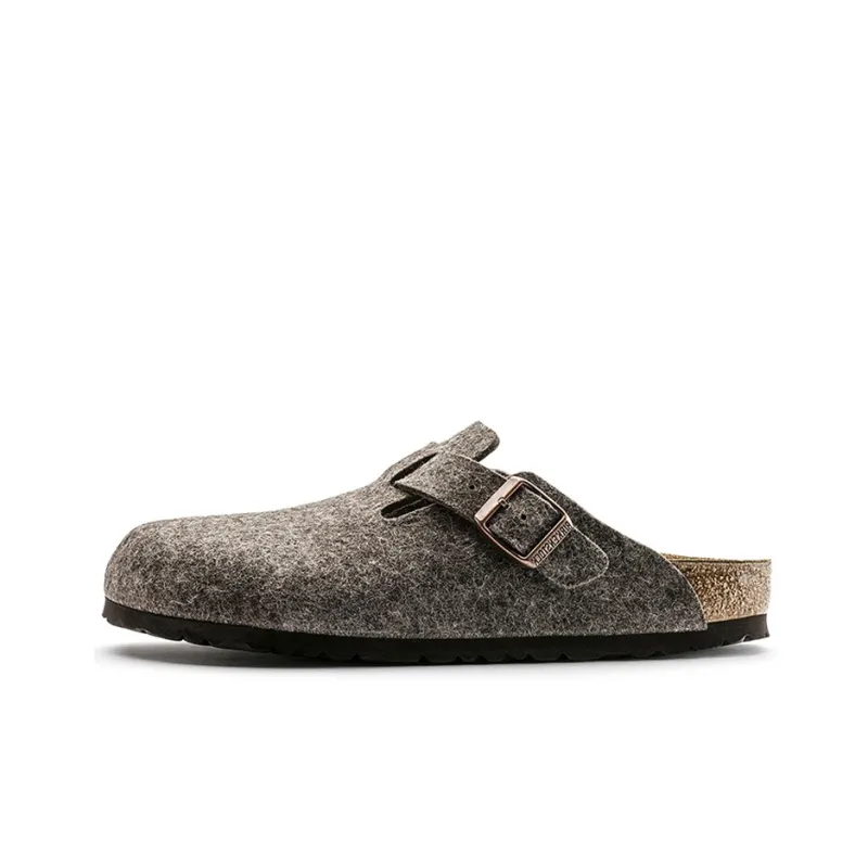 Birkenstock Boston Wool Felt 'Cacao'-0