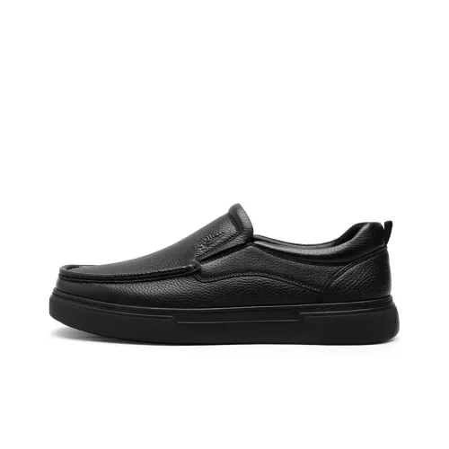 GOLDLION Men's Casual Shoes Men Low-Top Black