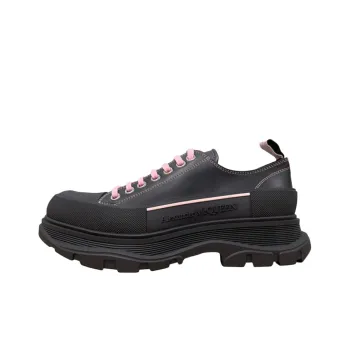 Alexander McQueen Tread Slick Low Lace Up Black Pink
