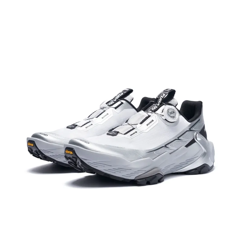KAILAS FUGA DU BOA Anti Slip Wear Resistant Low Top Running Shoes Women's Silver White Box Limited Edition-2
