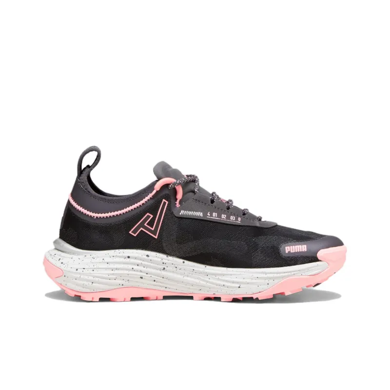 PUMA Voyage Nitro Anti Slip Wear Resistant Low Top Running Shoes Women's Black Pink-1