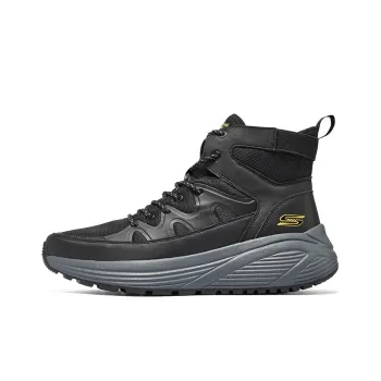 Skechers Bob's Abrasion Resistant Mid Top Outdoor Shoes Men's Black