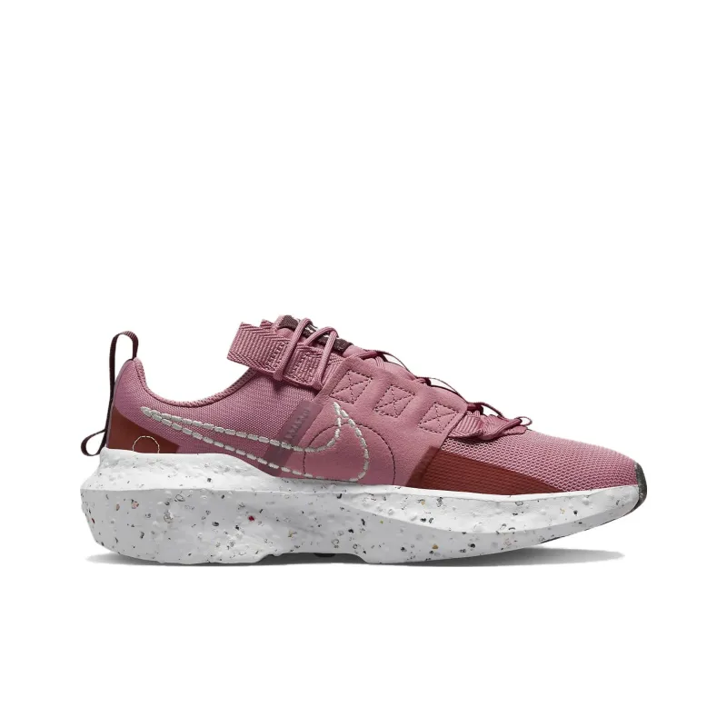 Nike Crater Wear resistant And Waterproof Low Top Casual Running Shoes Women's Pink White-1