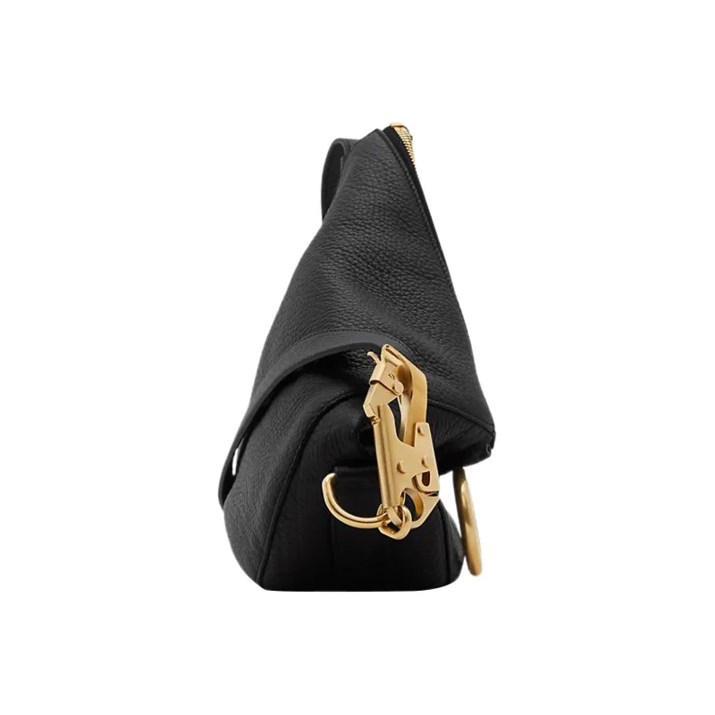 Burberry Calfskin Handbag Shoulder Bag Small Size Women's Black-1