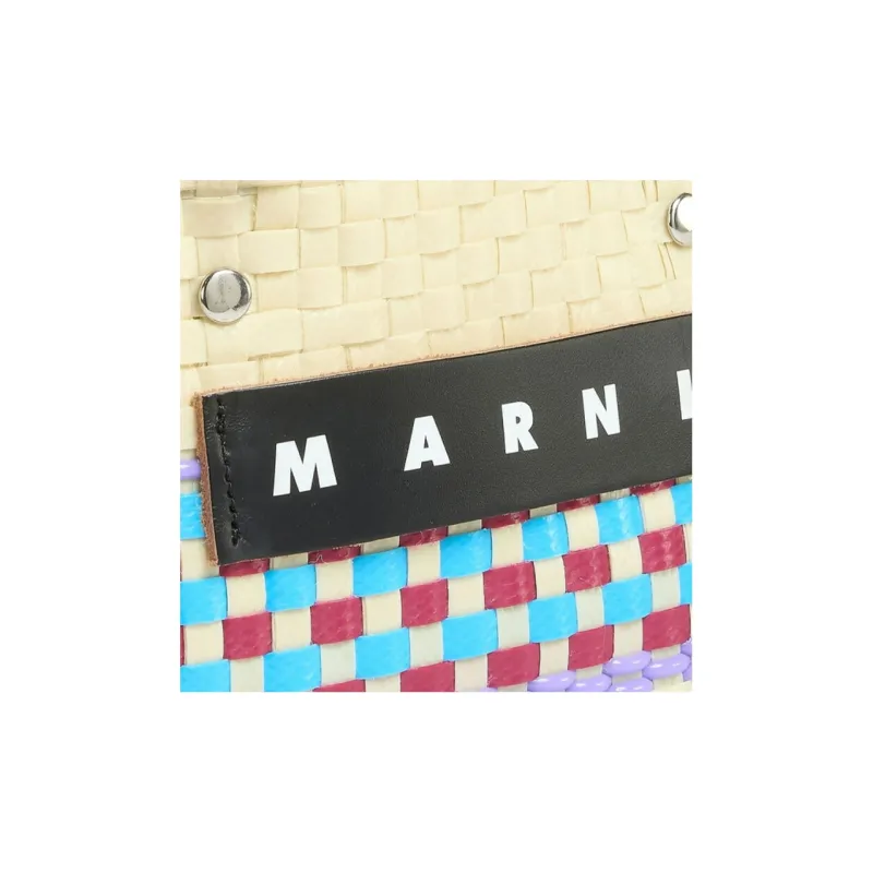 MARNI Basket Series Plastic Basket Bag Tote Bag Shopping Bag Handbag Small Size Women's Multicolor-4